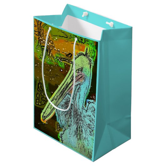 PELICAN MITTLERE GESCHENKTÜTE (Vorderseite Schrägansicht)