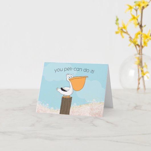 Pelican Motivation Karte (Gelbe Blume)