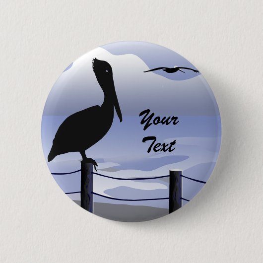 Pelican Ocean Shoreline Button (Vorderseite)