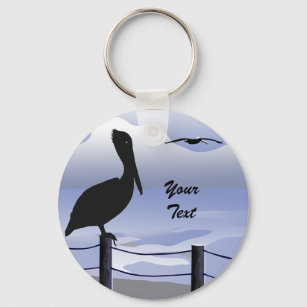 Pelican Ocean Shoreline Custom Schlüsselanhänger