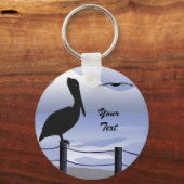 Pelican Ocean Shoreline Custom Schlüsselanhänger (Vorderseite)