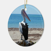 Pelican On Beach Rock, Keramikornament (Links)