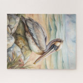 Pelican on the Beach Puzzle (Horizontal)