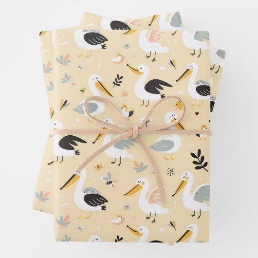Pelican Paradies Geschenkpapier Set (Beispiel)