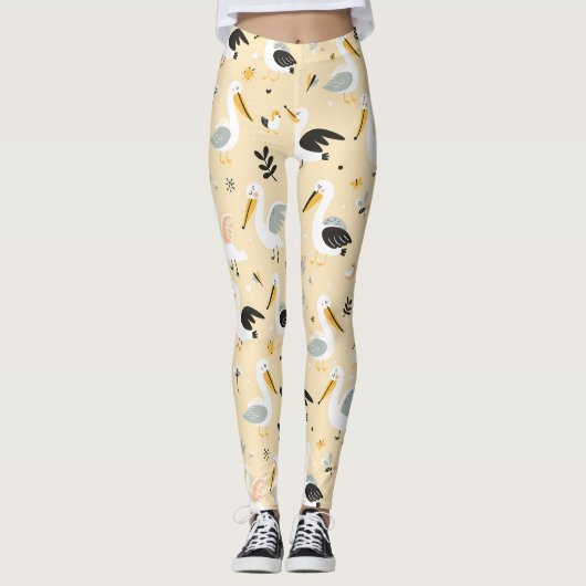 Pelican Paradies Leggings (Vorderseite)