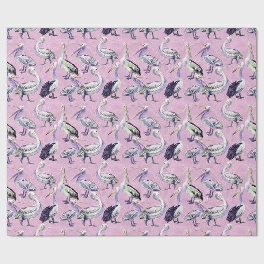 Pelican Pattern Geschenkpapier (Flach)