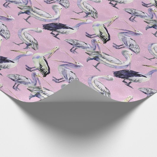 Pelican Pattern Geschenkpapier (Ecke)