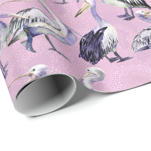 Pelican Pattern Geschenkpapier (Rolleneckpunkt)