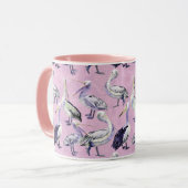 Pelican Pattern Tasse (Vorderseite Links)