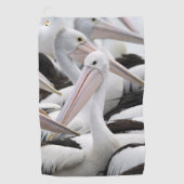 Pelican Pod Golfhandtuch (Vorderseite)