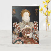 Pelican Portrait Queen Elizabeth I Postcard Karte (Gelbe Blume)