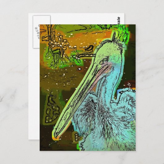 PELICAN POSTKARTE (Vorne/Hinten)
