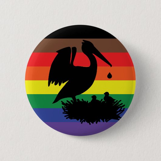 Pelican Pride Button (Vorderseite)