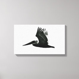 Pelican Print - "In Flight" Leinwanddruck