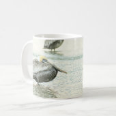 Pelican Relax am Strand von Florida Sandy Kaffeetasse (Vorderseite Links)