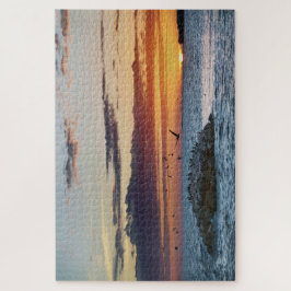 Pelican Rock Sunset, Dauphin Island, Alabama Puzzle