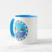 Pelican Sailboat Blue Tasse (Vorderseite Links)