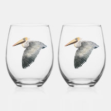 Pelican Stemless Wine Glass - 2 Set