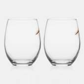 Pelican Stemless Wine Glass - 2 Set Weinglas Ohne Stiel (Rechts)