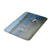 Pelican Swim Team, Memory Foam Badematte (Schrägansicht)