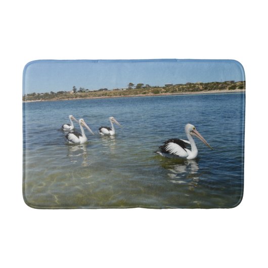 Pelican Swim Team, Memory Foam Badematte (Vorderseite)