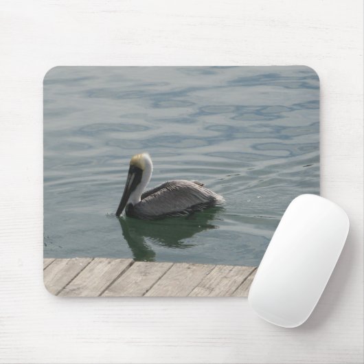 Pelican Swiming im Wasser Mousepad (Mit Mouse)