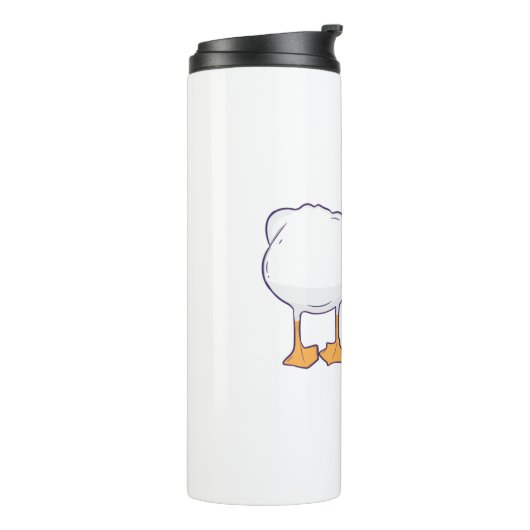 Pelican Tries Capybara Funny Niedlich Kawaii zu es Thermosbecher (Nach links gedreht)