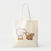 Pelican Tries Capybara Niedlich Kawaii essen Tragetasche (Vorne)