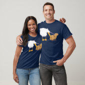 Pelican Tries to Eat Capybara Funny Cute Kawaii T-Shirt (Unisex)