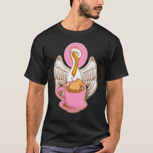 Pelican Tries To Eat Capybara T-Shirt (Vorderseite)