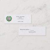 Pelican und Laurel Wreath Mini Visitenkarte (Vorne/Hinten)