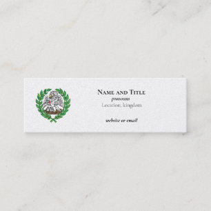 Pelican und Laurel Wreath Mini Visitenkarte