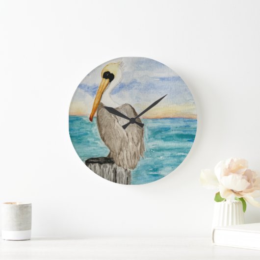 Pelican Wall Clock Große Wanduhr (Zuhause)