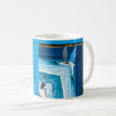 Pelican Watching a Segelboot, Kaffeetasse (VorderseiteRechts)