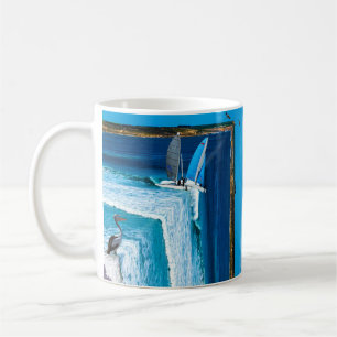 Pelican Watching a Segelboot, Kaffeetasse