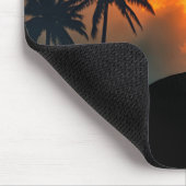 Pelican Watching a Wildfire Mousepad (Ecke)