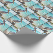 Pelican Wearing Sunglasses Geschenkpapier (Ecke)