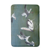 Pelican with Gate Crashs, Memory Foam Badematte (Vorderseite Vertikal)