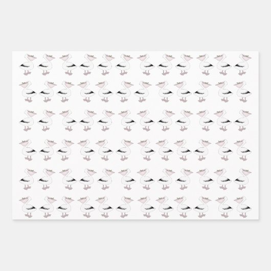 Pelican Wrapping Paper Sheets Geschenkpapier Set (Vorderseite 2)