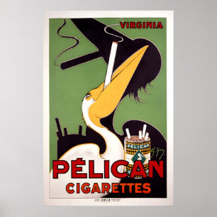 Pelican Zigaretten Vintage Poster Drucke