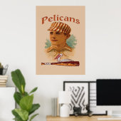 Pelicans Baseball-Poster Poster (Heimbüro)