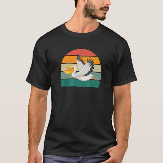 Pelicans Big Beak Pelican Beak Fish Fish Flügel Ro T-Shirt (Vorderseite)