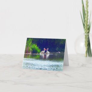 Pelicans Note Card Love Quote Karte