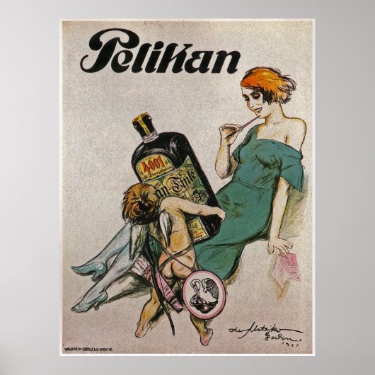 Pelikan 4001 Ink~Theo Matejko~ Berlin Deutschland  Poster (Vorne)