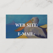 "PELIKAN am Strand," - Visitenkarte (Rückseite)