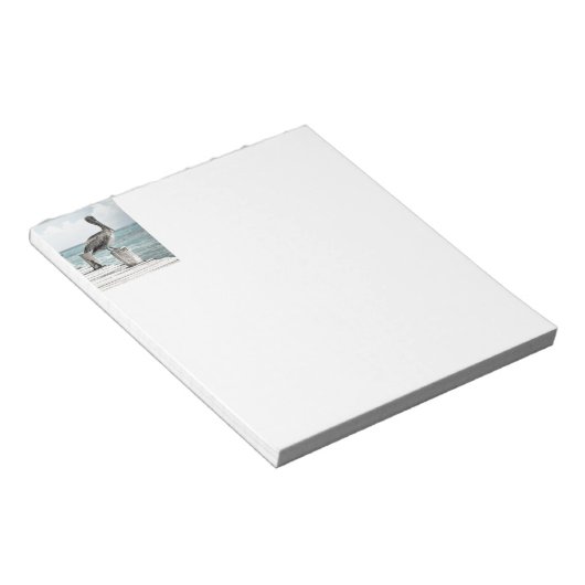 Pelikan an der Küste Notizblock (angewinkelt)