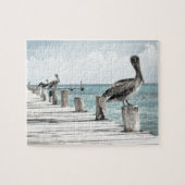 Pelikan an der Küste Puzzle (Horizontal)