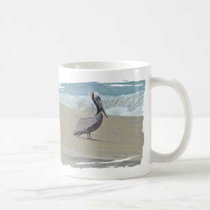 Pelikan auf äußeren Banken OBX NC Kaffeetasse