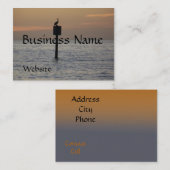 Pelikan auf der Ozean-Visitenkarte Visitenkarte (Vorne/Hinten)