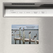 Pelikan auf einem Dock Magnet (In Situ (Geschirrspüler))